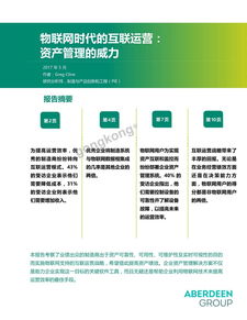 ibm 物联网时代的互联运营 资产管理的威力